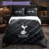 Tottenham Hotspur Vzor 3dílná sada povlečení Měkký mikrovláknový povlak na peřinu s povlaky na polštáře do ložnice