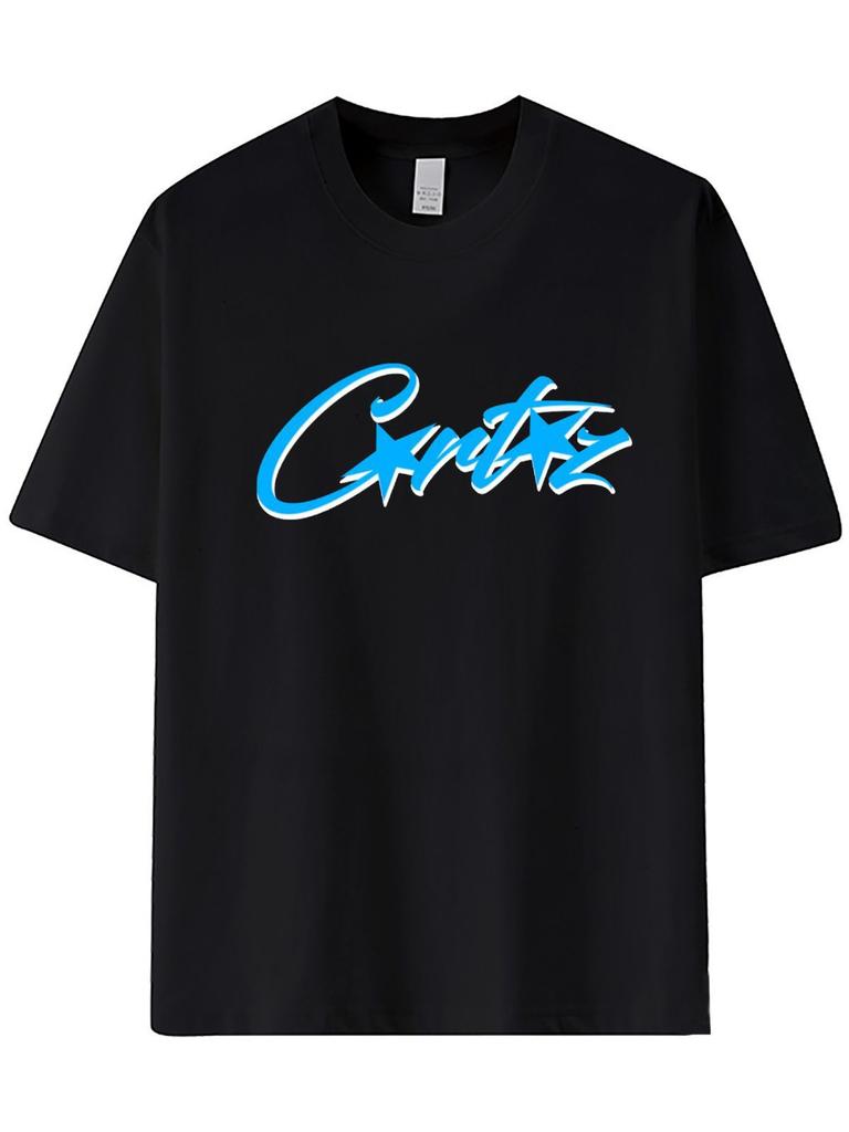 T-shirt tendance unisexe à col rond Corteiz style européen et américain manches courtes amples mode femme hip-hop skateboard haut décontracté homme
