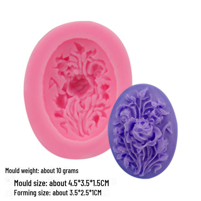 Rose Fondant Silicone Mold for DIY Cake Baking
