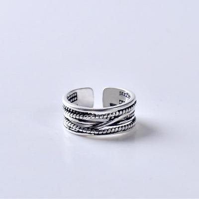 Fashion Weaved Fashion Gift Popular Jewelry for Woman Adjustable Ring Fashion Multi Layer Ring