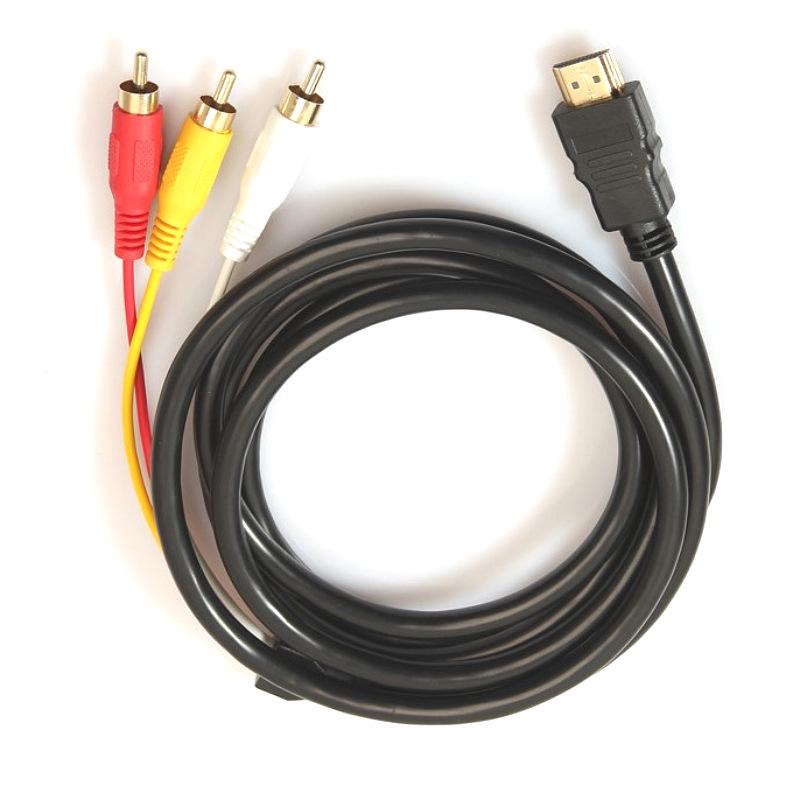 All-Copper HDMI to 3RCA AV Audio Video Cable