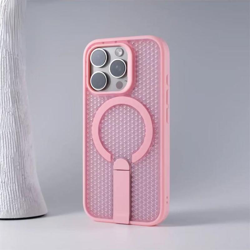 

Cross Border Compatible IPhone 16 Cellular Cooling Magnetic Pivot Bracket Phone Case Apple 15 Anti Drop Protective Cover 14 iPhone 12 PRO