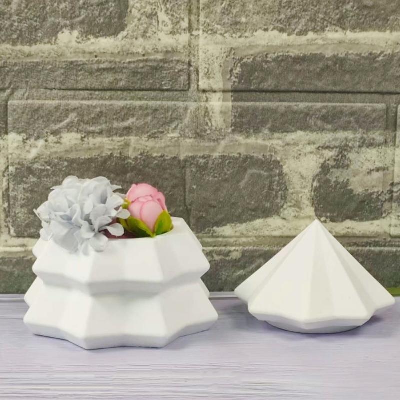 Christmas Tree Candle Cup Silicone Mold with Lid Resin Jar Mould For Making Candle Soap Chocolate Holiday Decoration