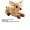 25CM Reindeer Plush Toy Soft Stuffed Animal Laying Down Pose Giraffe Plushies Birthday Xmas Gift for Kids