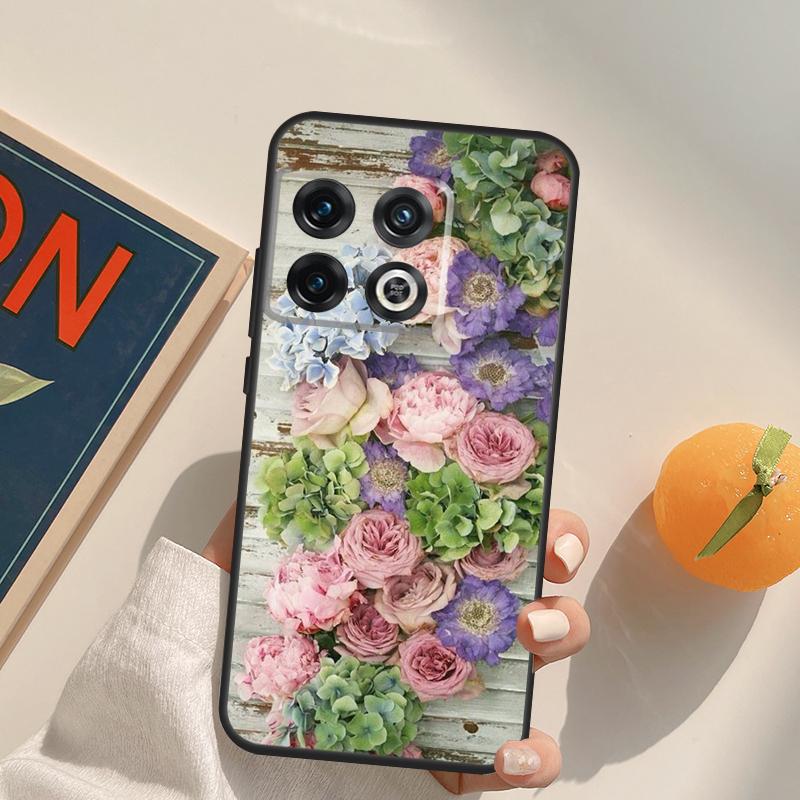 Lavender Peonies Flower Case For OnePlus 13R 12R 10R 13T 10T 11 12 13 15 OnePlus Nord 5 CE 2 3 4 Lite N20 N30 Cover