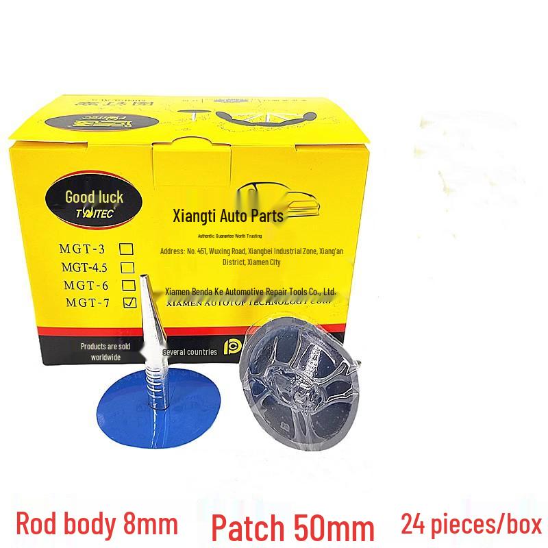 Mushroom Nail Tire Repair Plug & Patch Set for Vacuum Tires (3mm, 4.5mm, 6mm)
