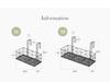 Room and Home Hanger Gardening Potted Plant Pot Covent 50 Black 50 x x cm 17.5 26.3