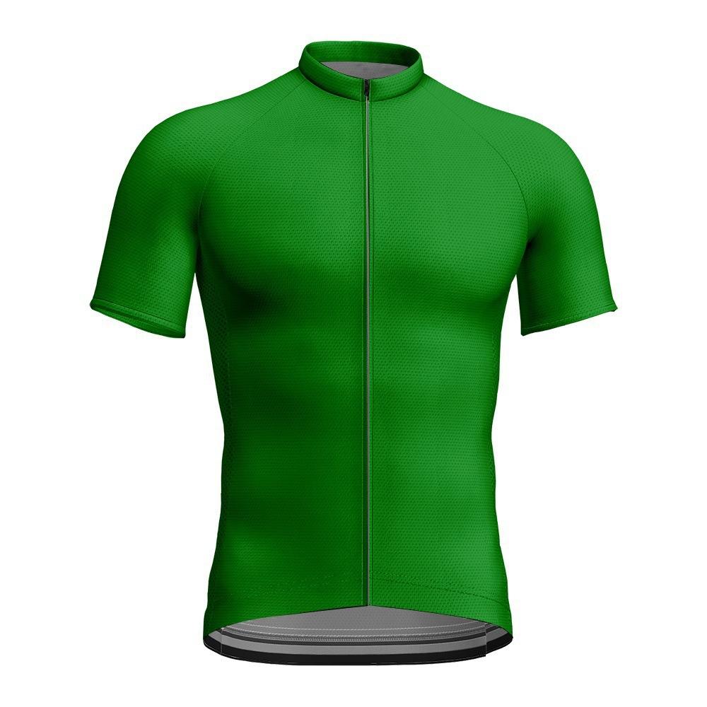 New Summer Solid Color Series Printed Short-sleeved Men's and Women's Sports Tops Mountain Bike Cycling Clothes
