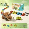 Competitive Dinosaur Car Toy RC Magnetic Toy, Remote Control Swallowing Dino Kids Electric 2 Players Snake Game Vehicle for Mini