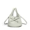 Light luxury commuter handbag bag exquisite first-layer cowhide vegetable basket bag genuine leather spring and summer new shoulder bucket bag