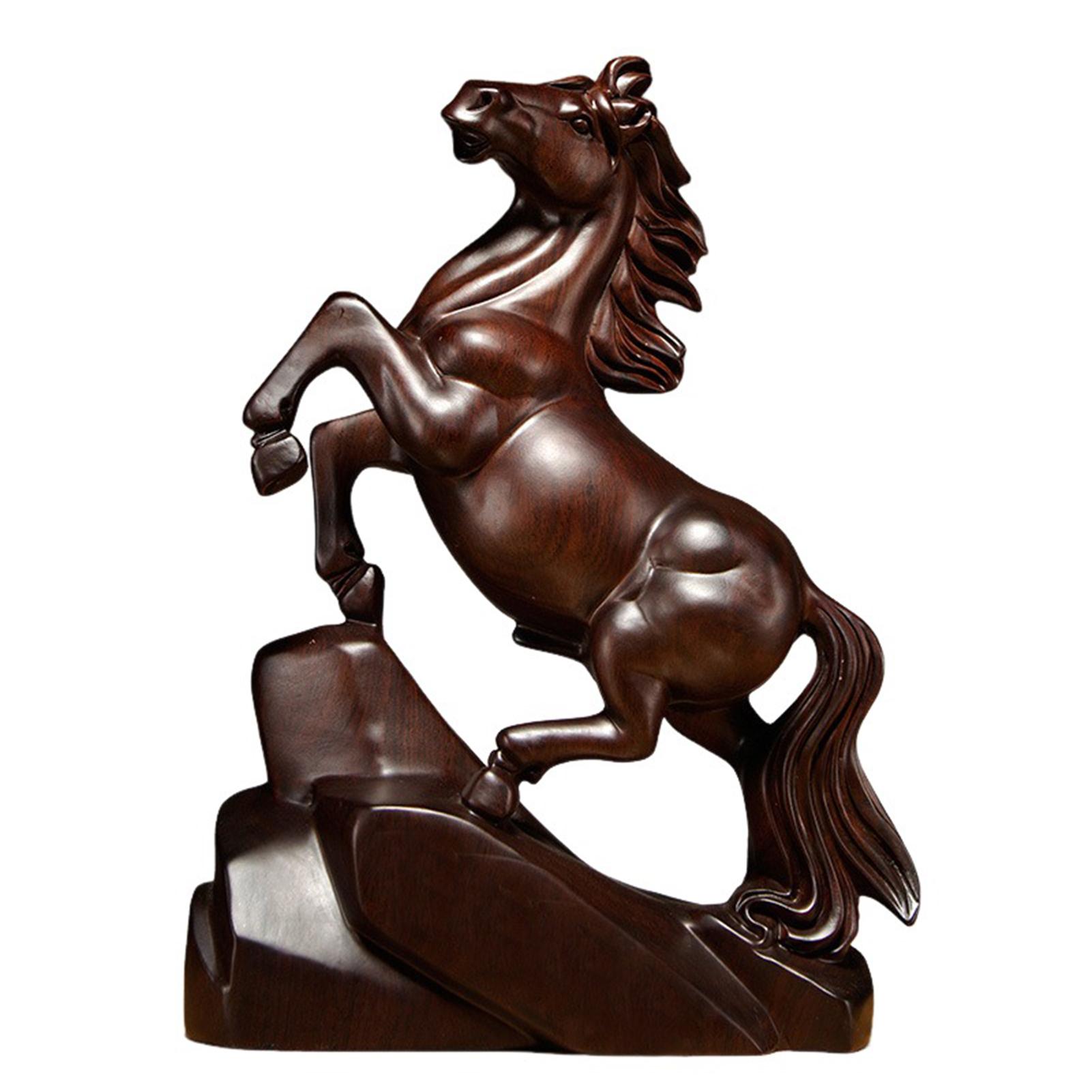 2026 Zodiac-Horse Statue Chinese New Year Decoration Auspicious Horse-Symbol Spring Festival Present Cultural Charm 8cm