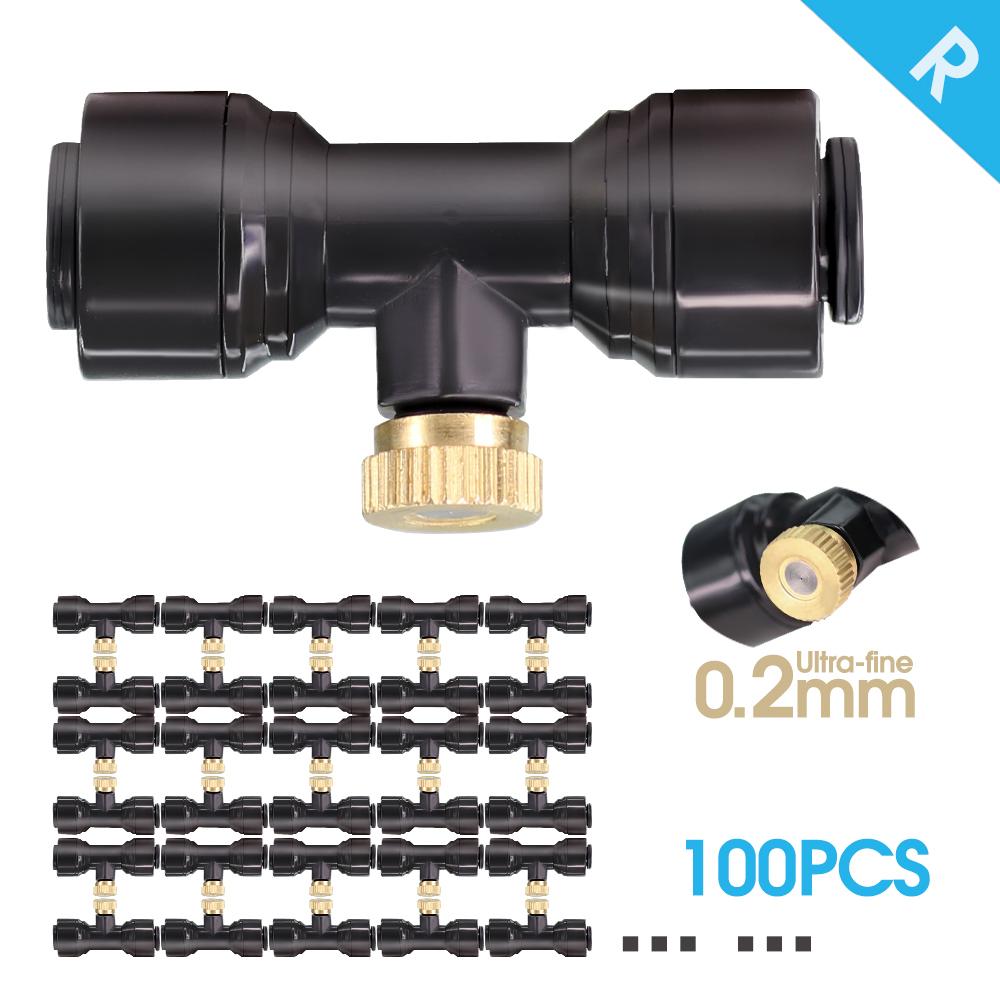 45W 0.2MM Misting Kit Pump Auto Self-priming Watering Cooling System Garden Patio Irrigation Outdoor Mister System Timer Control