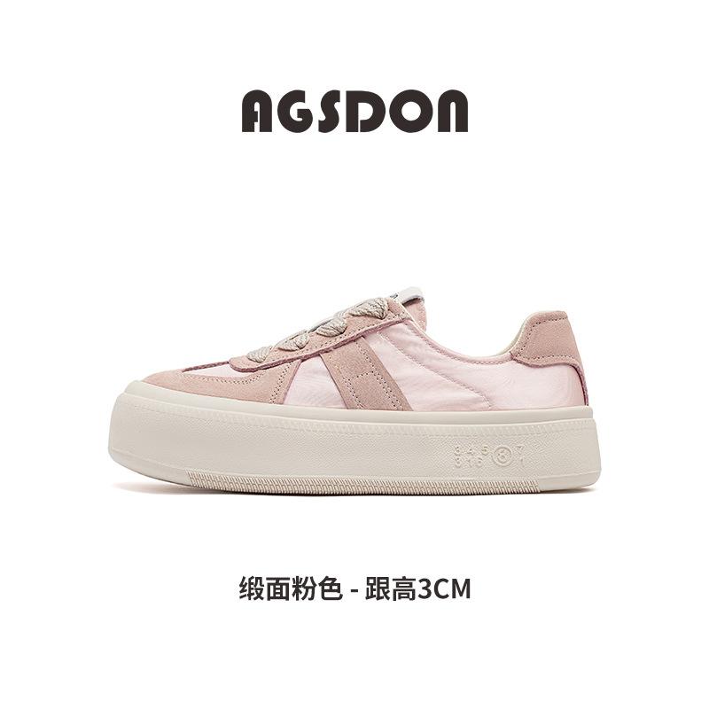 

Augustus Dengde training shoes women s 2025 summer new thin casual sports board shoes new Chinese satin white shoes 40