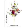 2026 Easter Decors Colorful Egg Artificial Flowers Tulips Daisies Bouquet Cuttings Tree Branch Party Supplies Easter Decoration