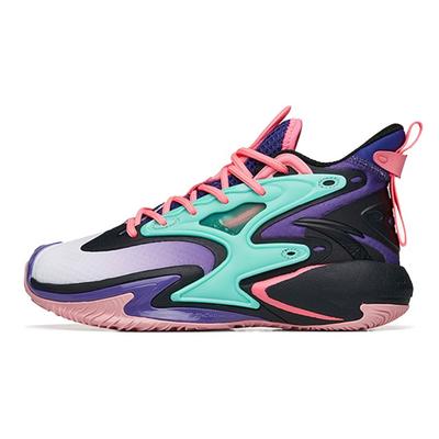Youth  Kids Basketball Series Mid-Top Basketball Shoes Kids Basketball Shoes Purple Black 312231116-4