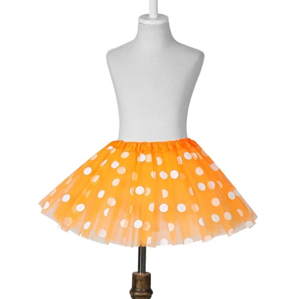 Polka Dot Print Tulle Dance Pettiskirt Layered Princess Skirt Ballet Dancewear Tutu Skirts  Adult