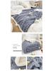 Solid Color Winter Lamb Wool Double Layer Jacquard Velvet Blanket