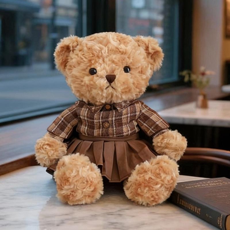 

45cm Teddy Bear Plush Doll Graduation Gift Adorable Bear Stuffed Toy Ultra Soft & Cute Companion Decor Gift for Girlfriend 45cm