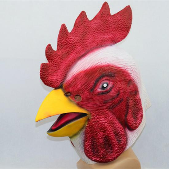New Zodiac Rooster Mask Rooster headgear, latex chicken headgear, party performance, artistic prank