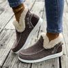 Women's Winter Furry Slip-Resistant Platform Sneakers/Boots - Thick Platform Height Increase