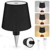 Wireless Pleated Bottle Lamp Touch LED Cordless Table Lamp Wine Bottle Lamp  Home Decoration