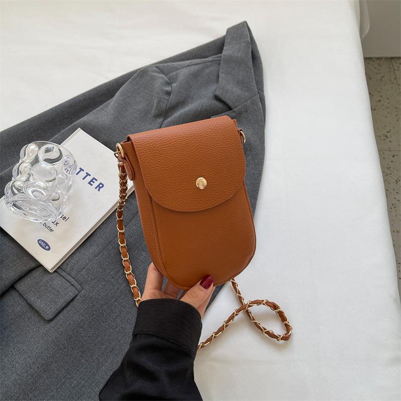 Bags With Mobile Phones, Women'S Messenger Bags, Women'S French Niche Design, Shoulder Chain Bags, Women