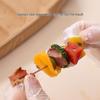 Stainless Steel Air Fryer Grill Rack with Hanging Skewers for Indoor/Outdoor Cooking