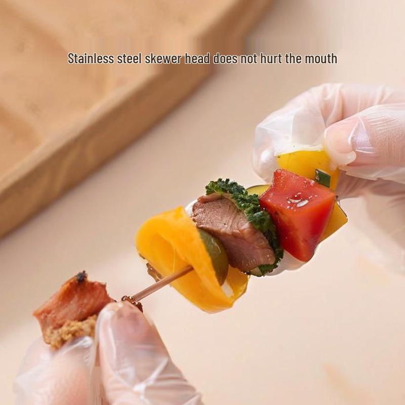 Stainless Steel Air Fryer Grill Rack with Hanging Skewers for Indoor/Outdoor Cooking