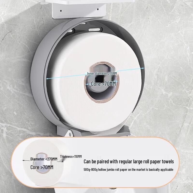 Morton Wall-Mounted Large Roll Toilet Paper Dispenser
