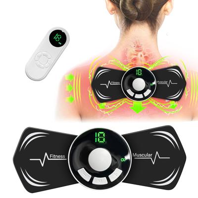 EMS Pulse Nackenmassagegerät mit Fernbedienung LCD 8 Modus Nackenmassage Patch Massagegerät