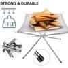 Portable Outdoor Fire Pit Camping Fire Pit Foldable Mesh Fire Pits Fireplace for Camping Campfire Carrying Bag Included