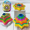 Magical Octagonal Star 3D Radish Tower Cube with Three Dimensional Deformation Blocks for Relieving Children's Puzzle Stress