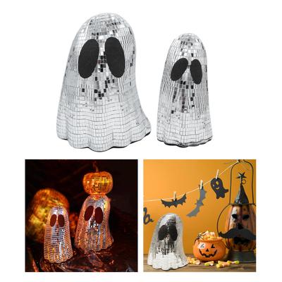 Decoración de Halloween Fantasma de Disco Bola de Discoteca Fantasma Adornos de Mesa Para Fiesta en Casa Bar Uso Interior Exterior
