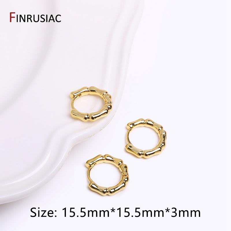 Gold Plated Brass Simple Hoop Earrings High Quality Women Earrings, Inlaid Zircon Trendy Hoop Earrings Fashion Jewelry Gifts 1 Pair