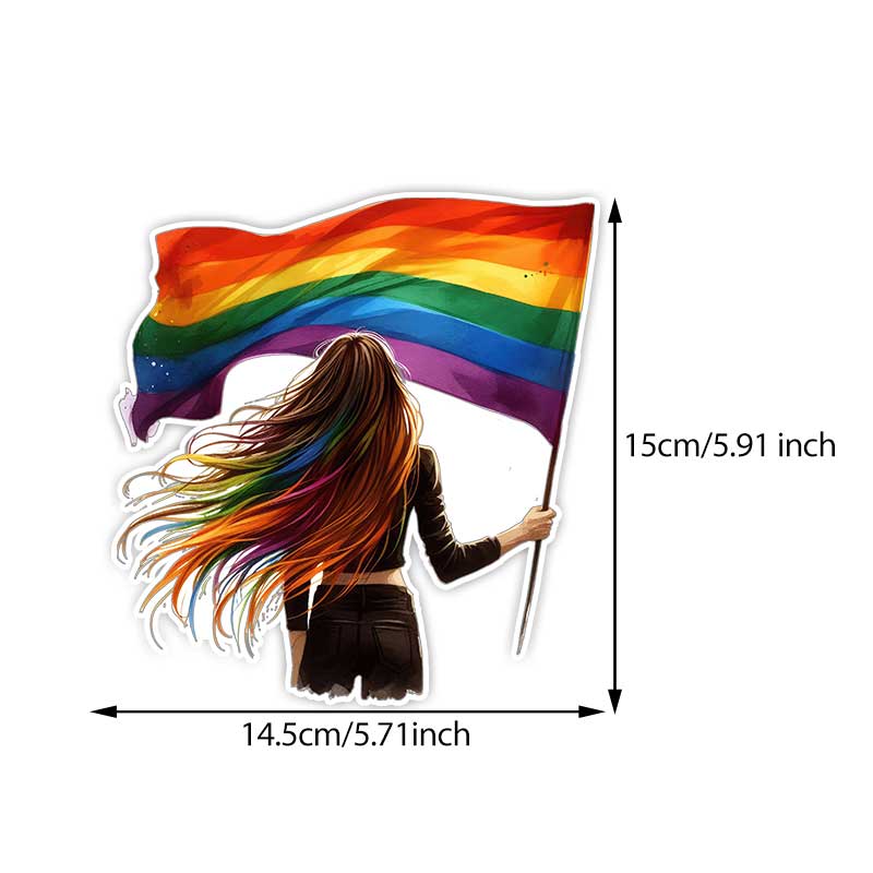 

Car Sticker Lesbian Couple Sticker Waterproof Vinyl Decals Auto Body Window Bumper Decor Motorcycle Helmet Stickers TM283 C-15cm Longest Side