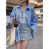 Printed Women's Shirt-fashionable Button Design-loose Casual Shirt