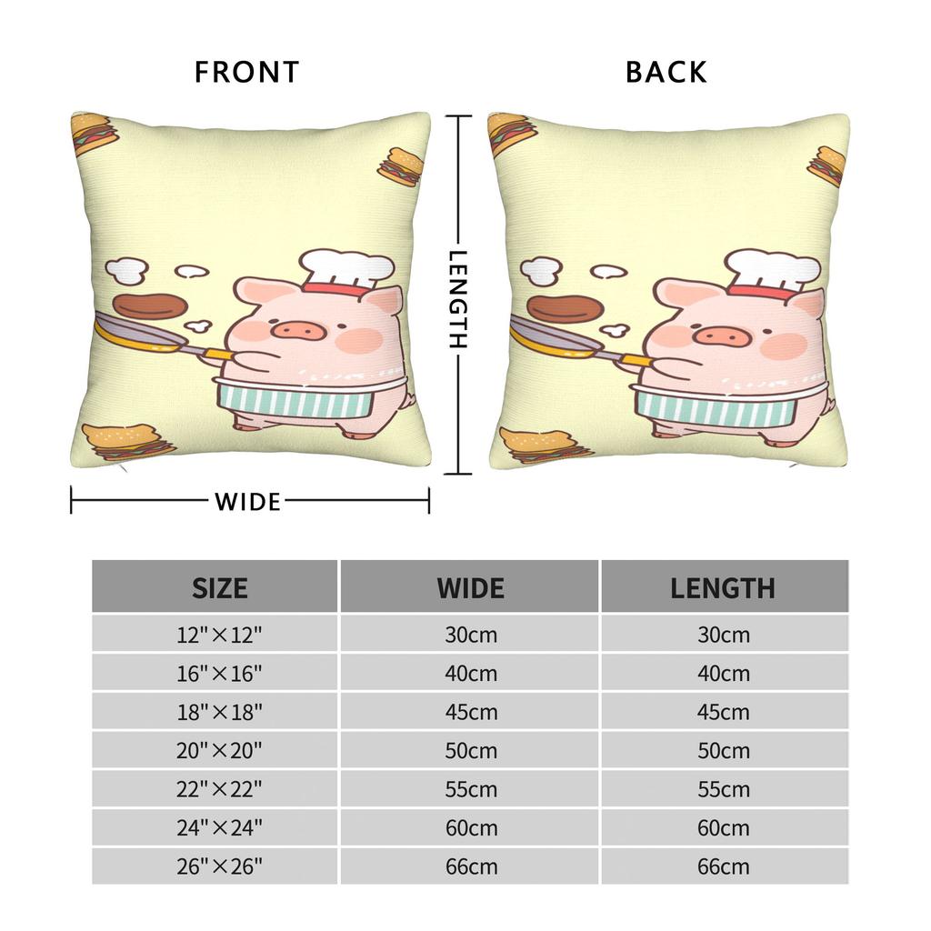 L-Lulu Pig Pillowcases  Fashion Pillow Case For Office Car Home Decor Design Pillow Cover