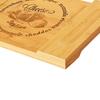 Tábua de corte de bambu tábua de charcutaria com ranhuras design tábua de queijo bandeja de servir comida para cozinha doméstica