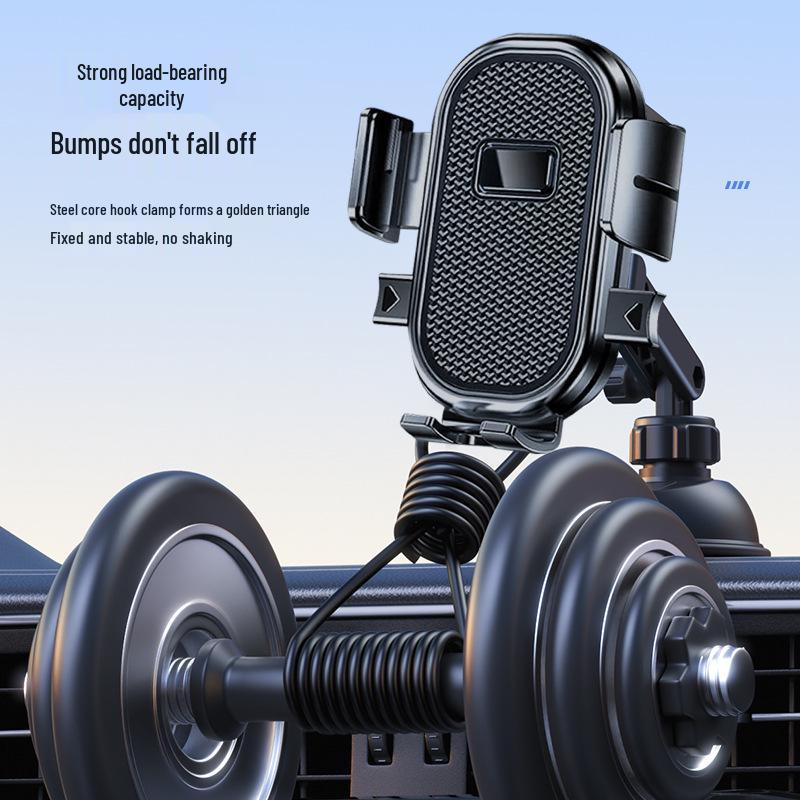 Adjustable Suction Cup Car Phone Holder for Console or Windshield