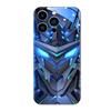 Mech Armor LED Glow Glazen Flash Case met Geluidscontrole voor iPhone Samsung