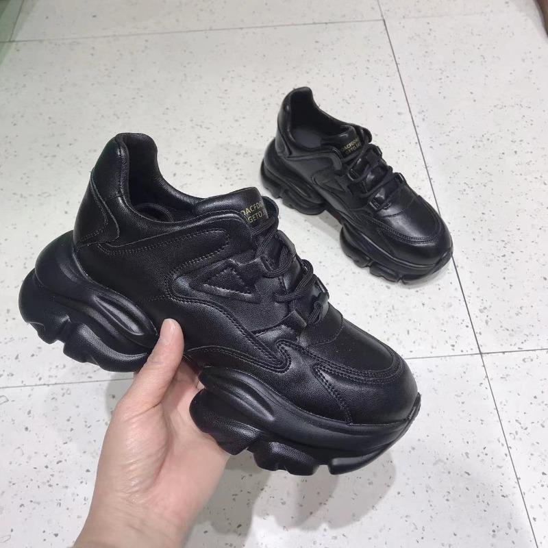 

Dad Shoes, Versatile Thick-soled Casual Shoes, New Sports Shoes, Women s Running Shoes 40 чорний