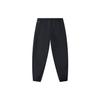 Li-Ning Li Ning Fitness Series Solid Color Logo Label Elastic Cuff Fleece Lined Thermal Sports Pants Men's Black Unisex AYKT645-1