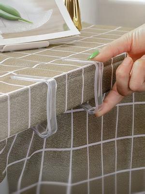 Transparent Tablecloth Clip, - And Wrinkle-resistant Fixing Clip
