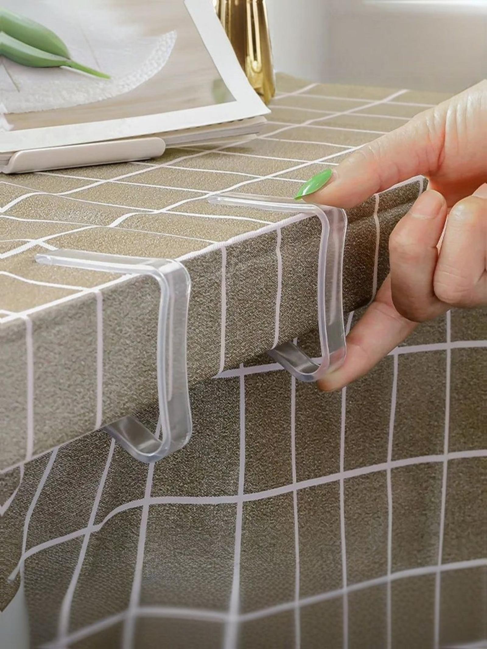 

Transparent Tablecloth Clip, - And Wrinkle-resistant Fixing Clip One Size
