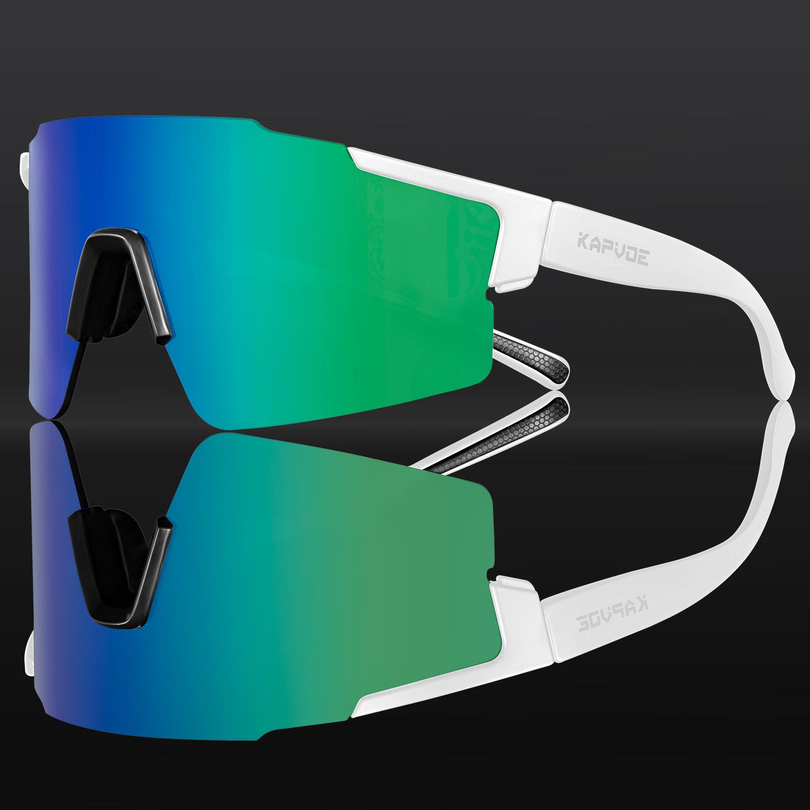 

Kapvoe-Cycling Sunglasses for Man Driving Bicycle Photochromic Cycling Glasses Women Road Mountain Bike Outdoor Sport Goggles 1lens