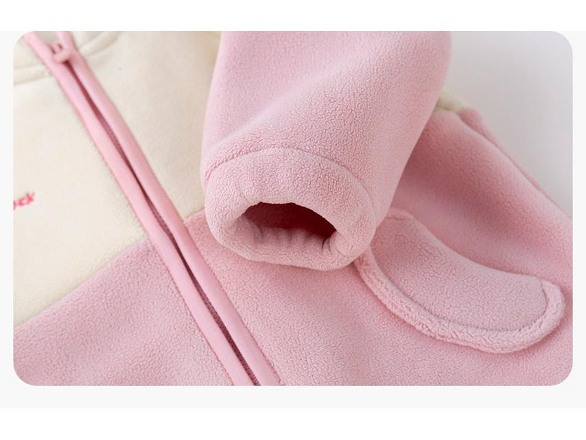Dudujia Baby Plus Velvet Hoodie Two-Piece Set - Thick Autumn/Winter Wear