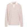 Adidas Originals Striped Oversized Long Sleeve Polo Shirt Women Tops KU8351
