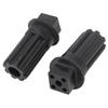 2 PCS Meat Grinder Screw Coupling Black Plastic Quick Installation Meat Grinder Screw Coupling