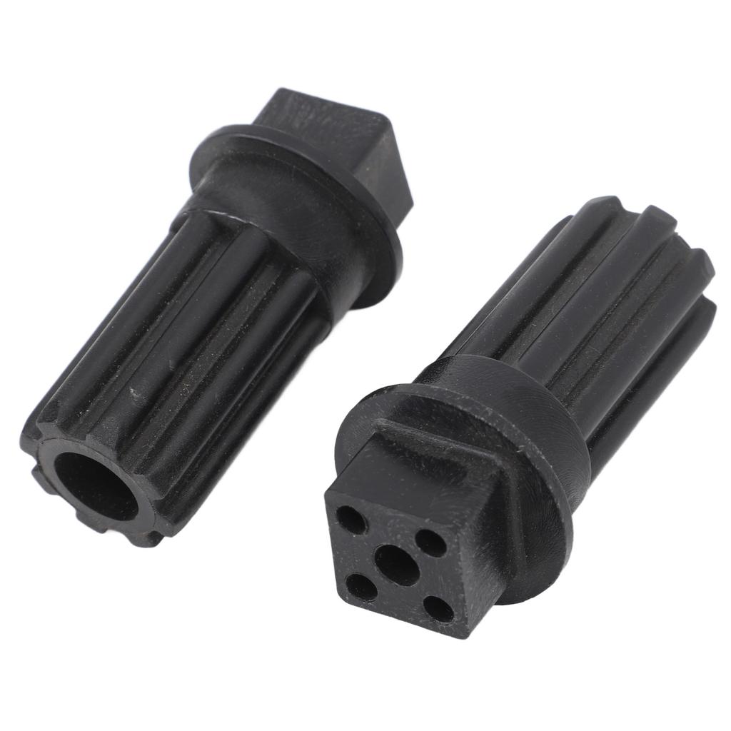 2 PCS Meat Grinder Screw Coupling Black Plastic Quick Installation Meat Grinder Screw Coupling