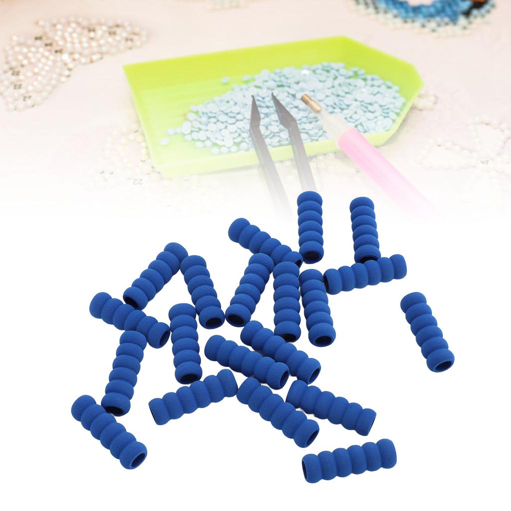 40pcs Soft Foam Pencil Cushion Pen Grippers Pencil Cushion for Sticky Rhinestone Painting Pens Penci